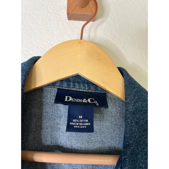 Vintage Denim & Co Jean Jacket Casual Timeless Effortless Cool Size Medium - Picture 4 of 5